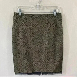 Ann Taylor lace overlay skirt